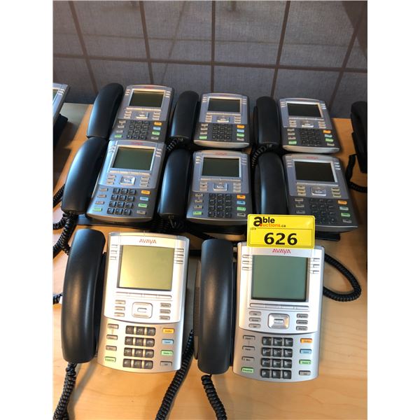 8 AVAYA DISPLAY PHONE HANDSETS