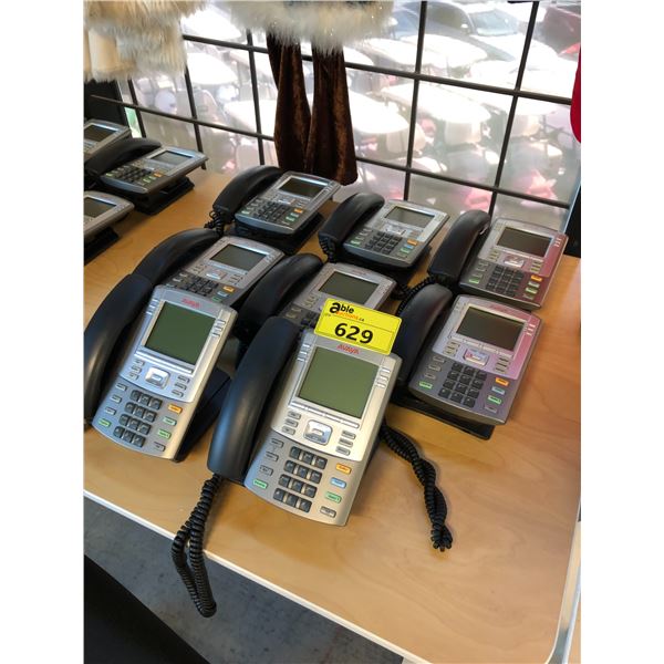 8 AVAYA DISPLAY PHONE HANDSETS