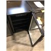 Image 2 : BLACK GLASS FRONT 18" X 25" X 19" BEVERAGE REFRIGERATOR