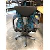 Image 4 : HERMAN MILLER EMBODY BLACK/CYAN FULLY ADJUSTABLE GAMING CHAIR, RETAIL PRICE $2,620