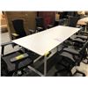 Image 1 : MUUTO WHITE 70/70 89" X 35" TABLE, RETAIL PRICE $3,649