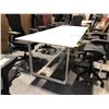 Image 2 : MUUTO WHITE 70/70 89" X 35" TABLE, RETAIL PRICE $3,649