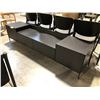 Image 2 : DESIGN WITHIN REACH LAUKI BLACK 84" MEDIA UNIT, RETAIL VALUE $4,820