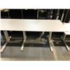 Image 2 : DESIGN WITHIN REACH 60" X 30" ELECTRIC WHITE RENEW SIT-TO-STAND DESK, RETAIL PRICE $3,585