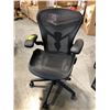 Image 1 : HERMAN MILLER AERON BLACK FULLY ADJUSTABLE TASK CHAIR (SIZE B), RETAIL PRICE $2,485