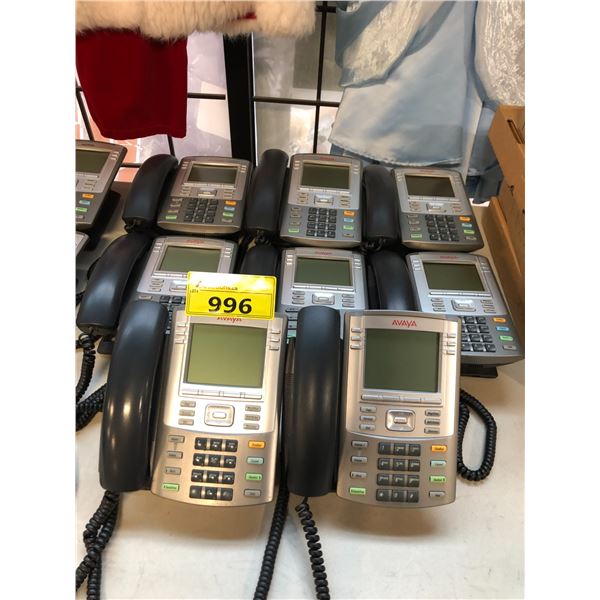 8 AVAYA DISPLAY PHONE HANDSETS