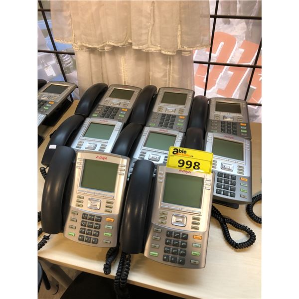 8 AVAYA DISPLAY PHONE HANDSETS