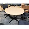 Image 1 : MAPLE 42"W ROUND TABLE
