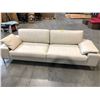 Image 2 : HJELLE ARENA FOSSIL PRESCOTT LEATHER 96" SOFA, RETAIL PRICE $ 10,022