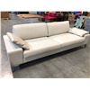 Image 3 : HJELLE ARENA FOSSIL PRESCOTT LEATHER 96" SOFA, RETAIL PRICE $ 10,022