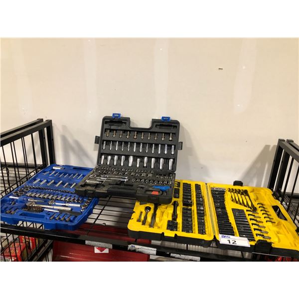 Chrome Socket Racks STANLEY PROFESSIONAL GRADE BLACK CHROME SOCKET SET, 183-PC, SAE/METRIC ...