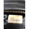 Image 10 : CHANEL BLACK LEATHER QUILTED PURSE WITH GOLD CHAIN STRAP AND FRINGE, MADE IN ITALY -