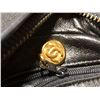 Image 5 : CHANEL BLACK LEATHER QUILTED PURSE WITH GOLD CHAIN STRAP AND FRINGE, MADE IN ITALY -