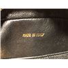 Image 7 : CHANEL BLACK LEATHER QUILTED PURSE WITH GOLD CHAIN STRAP AND FRINGE, MADE IN ITALY -