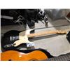 Image 1 : BLACK/WHITE FENDER SQUIRE ELECTRIC GUITAR, NO STRINGS