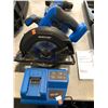 Image 4 : BIN OF ASSORTED HAND TOOLS INCLUDING MASTER CRAFT CIRCULAR SAW AND HAMMER DRILL