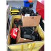 Image 1 : LARGE LOT OF SAFETY HARNESSES AND HARDHATS - BIN/CART NOT INCLUDED