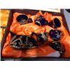 Image 4 : HAND CARVED WOODEN DRAGON, CHINESE TEA SET IN THE CASE AND FULONG MARK HAND CARVED DRAGONS