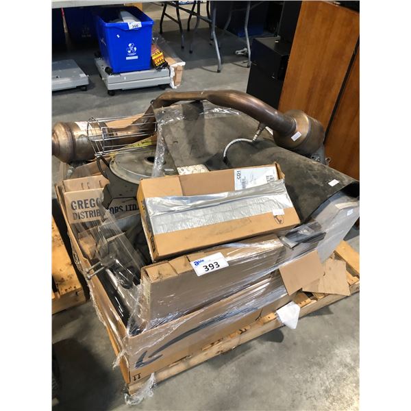 PALLET OF ASSORTED AUTO PARTS AND MORE - MUST TAKE ALL INCLUDING PALLET