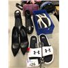 Image 1 : LOT OF LADIES AND MEN'S SHOES INCLUDING UNDER ARMOUR