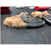 Image 3 : LADIES GUCCI BLACK LEATHER LOAFERS WITH FAUX FUR TRIM SIZE 35