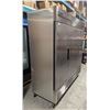 Image 4 : TRUE STAINLESS STEEL 3-DOOR COOLER ON CASTERS