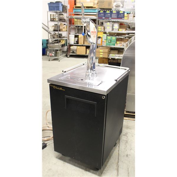 TRUE SINGLE DOOR KEGERATOR W/ BEER TAP