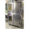 Image 1 : DOUBLE STACKED BLODGETT FULL SIZE OVENS ON CASTERS