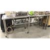 Image 1 : STAINLESS STEEL WORKTABLE W/ RAISED EDGES