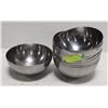 Image 1 : LOT OF 10 STAINLESS STEEL 8" ICE BOWLS