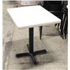 Image 1 : LOT OF 5 WHITE TOP 30X24X30 RESTAURANT TABLES