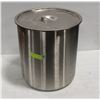 Image 1 : 14" ROUND STAINLESS STEEL INSERT W/ LID; 16" DEEP