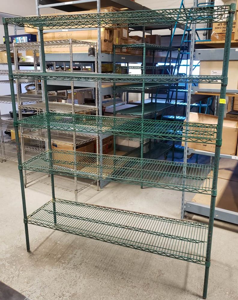 5-TIER GREEN WIRE RACK 60
