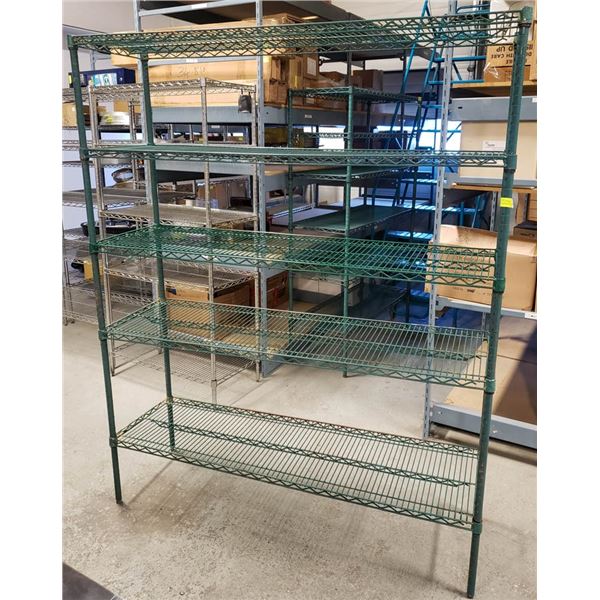 5-TIER GREEN WIRE RACK 60