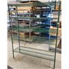 Image 1 : 6 TIER GREEN WIRE RACK 18"X 48"X 72"