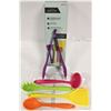 Image 2 : NEW SET OF 5 HIGH HEAT SILICONE COOKING UTENSILS