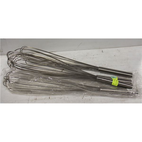 FLAT OF BRAND NEW 24" COMMERCIAL WHISKS