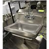 Image 1 : STAINLESS STEEL WALL MOUNT SINK W /FAUCET