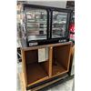 Image 2 : FEDERAL MOUNTED 2 TIER GLASS DISPLAY COOLER ON