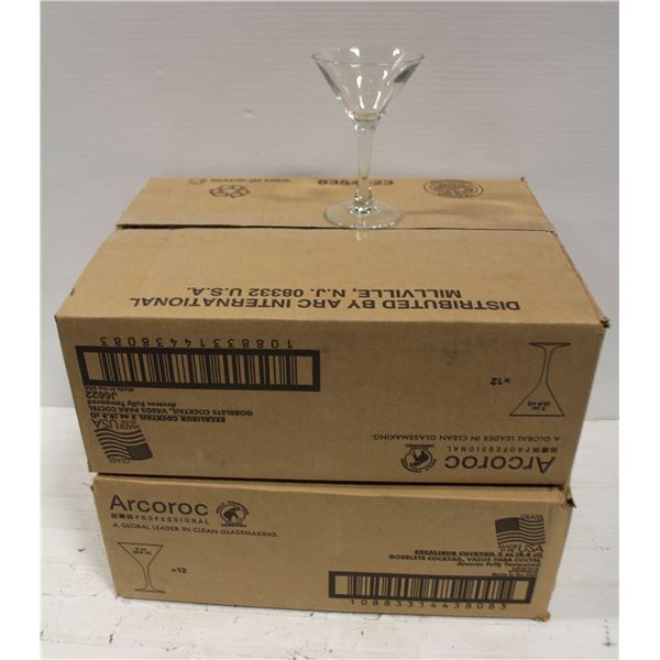 2 CASES OF 12 ARCOROC PRO EXCALIBUR 3OZ COCKTAIL