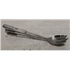 Image 1 : LOT OF 3   11.75" STAINLESS STEEL KNOTCHED SPOONS