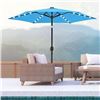 Image 1 : NEW OKSTENCK 9' SOLAR PATIO UMBRELLA W/ LED LIGHTS