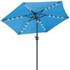 Image 2 : NEW OKSTENCK 9' SOLAR PATIO UMBRELLA W/ LED LIGHTS
