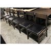 Image 1 : 6 URBAN BROWN/ GREY WASHED DINING CHAIRS