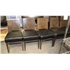 Image 1 : 8- BROWN WASHED WOOD FULL BACK UPHOLSTERED SEAT