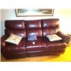 Image 1 : Elran Leather Reclining Sofa Cat C