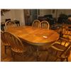 Image 2 : Oak Dining Table and Chairs cat C