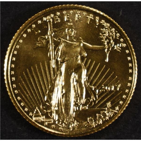 1/10 OZ 2017 $5 GOLD EAGLE