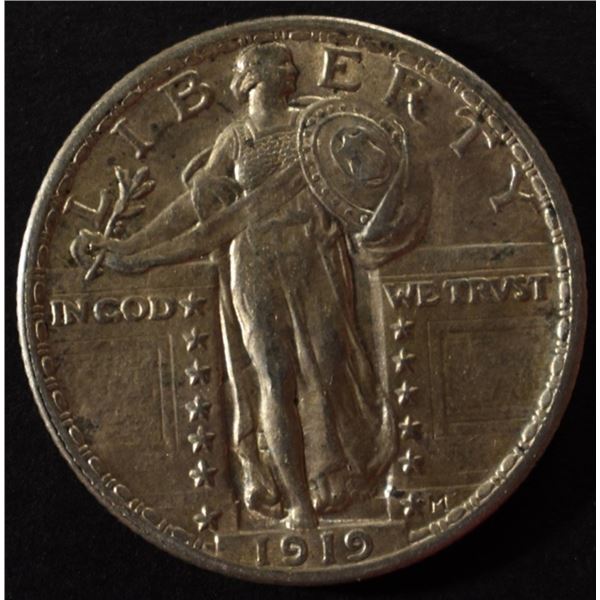 1919 STANDING LIBERTY QUARTER AU