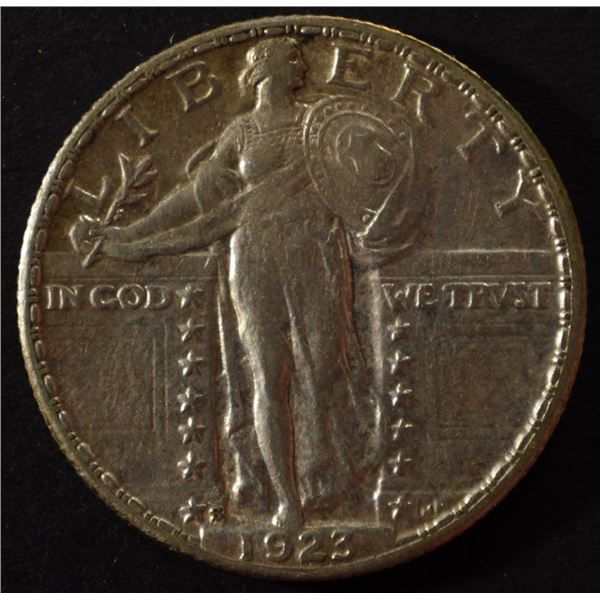 1923-S STANDING LIBERTY QUARTER XF/AU